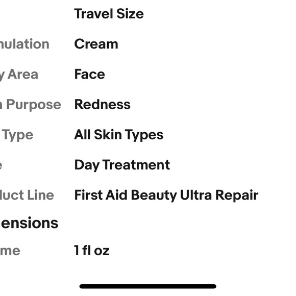 FIRST AID BEAUTY Ultra Repair Cream Intense Hydration 1oz - New - Picture 6 of 6